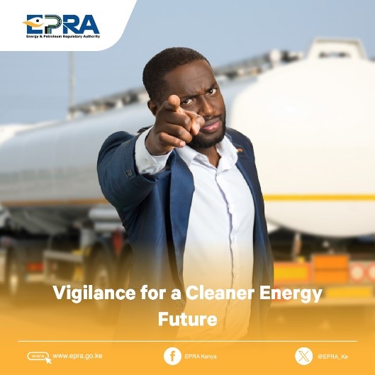 Energy and Petroleum Regulatory Authority (@epra_ke) on Twitter photo If you spot any energy or petroleum-related malpractice, reach out to us via info@epra.go.ke or call us at 0709 336 000 / 0708 444 000.
Together Against Malpractices: Let's keep our energy landscape clean, safe and honest. #QualityEnergyQualityLife ^BO If you spot any energy or petroleum-related malpractice, reach out to us via info@epra.go.ke or call us at 0709 336 000 / 0708 444 000.
Together Against Malpractices: Let's keep our energy landscape clean, safe and honest. #QualityEnergyQualityLife ^BO