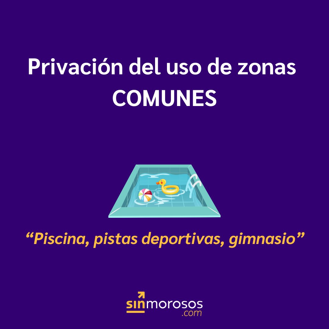 ¿Cuáles son las consecuencias directas por dejar de pagar las cuotas?🤔​

Estas son las consecuencias directas por el impago de las cuotas comunitarias, pero OJO, debe ser previamente aprobado en junta para poder privar al vecino moroso del voto y del uso de zonas comunes❌