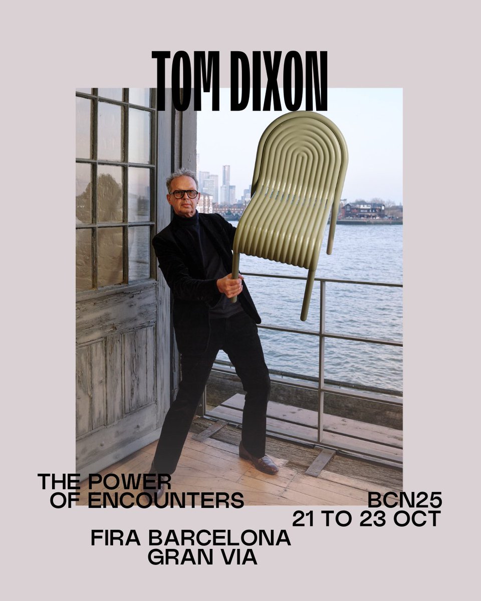 Tom Dixon will take part in interihotel BCN 2025. A global reference in contemporary design.
.
Tom Dixon estará en interihotel BCN 2025. Un referente global del diseño contemporáneo.

21-23 OCT
Fira de Barcelona

#ihBCN25 #ThePowerOfEncounters