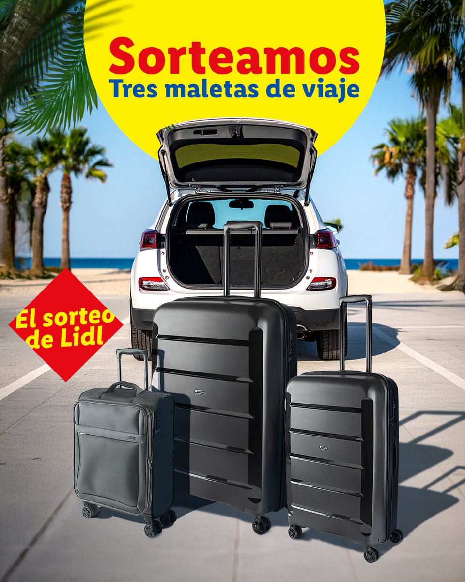 lidlespana's tweet image. 🧳 ¡SORTEO! 🧳
Si tienes un viaje planeado… nosotros ponemos las maletas. ¡Las tres!
¿Cómo participar?: 👇
1️⃣ Sigue a @lidlespana
2️⃣ Da like al post
3️⃣ Menciona con quién te irías de viaje este verano
4️⃣ Repostea este tuit
5️⃣ Usa el hashtag #LasMaletasDeLidl
¡Mucha suerte!…
