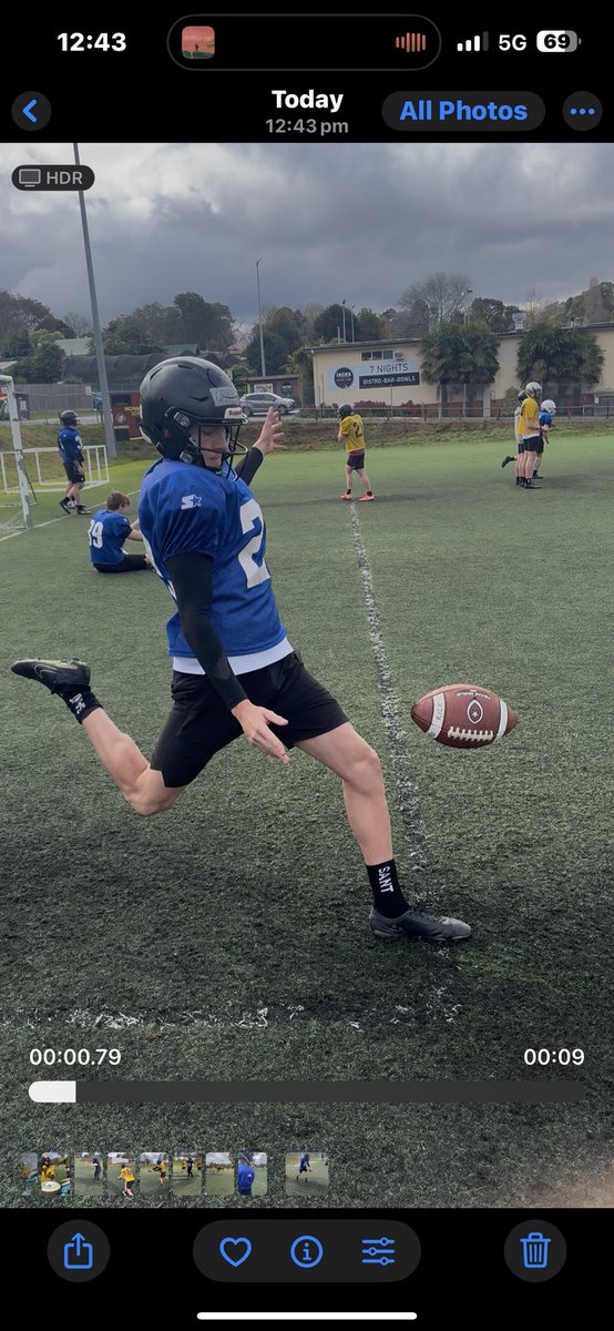 ProkickAus's tweet image. Working on the craft. And getting the vibes going for the UAH v BYU game this season