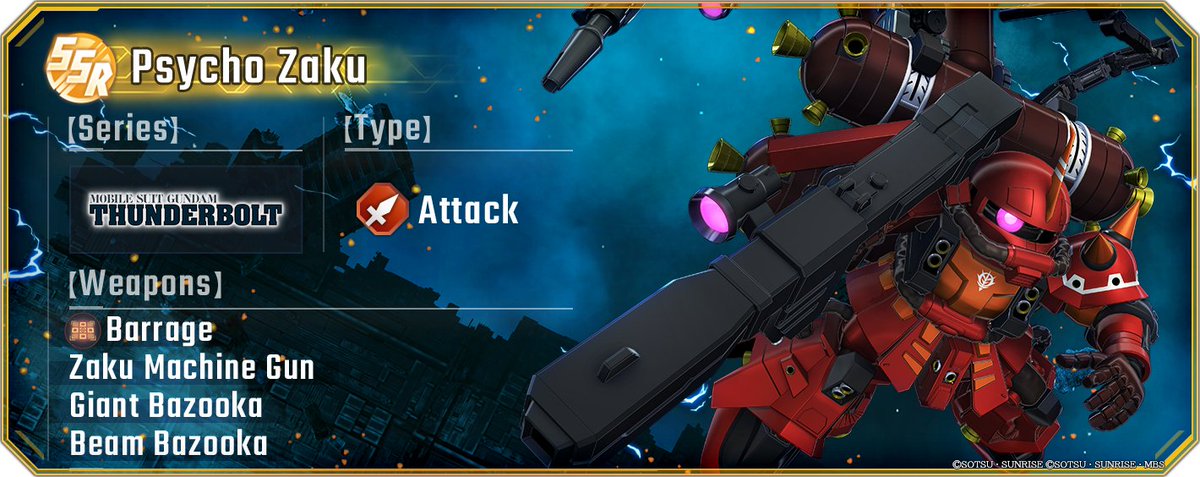 ggene_eternalEN's tweet image. ◤━━━━━━
#GundamEternal
Unit Showcase!
━━━━━━━◢
Here&apos;s one of the Units developable in the current Story Event:
SSR Psycho Zaku!

#GGeneration #GGen
