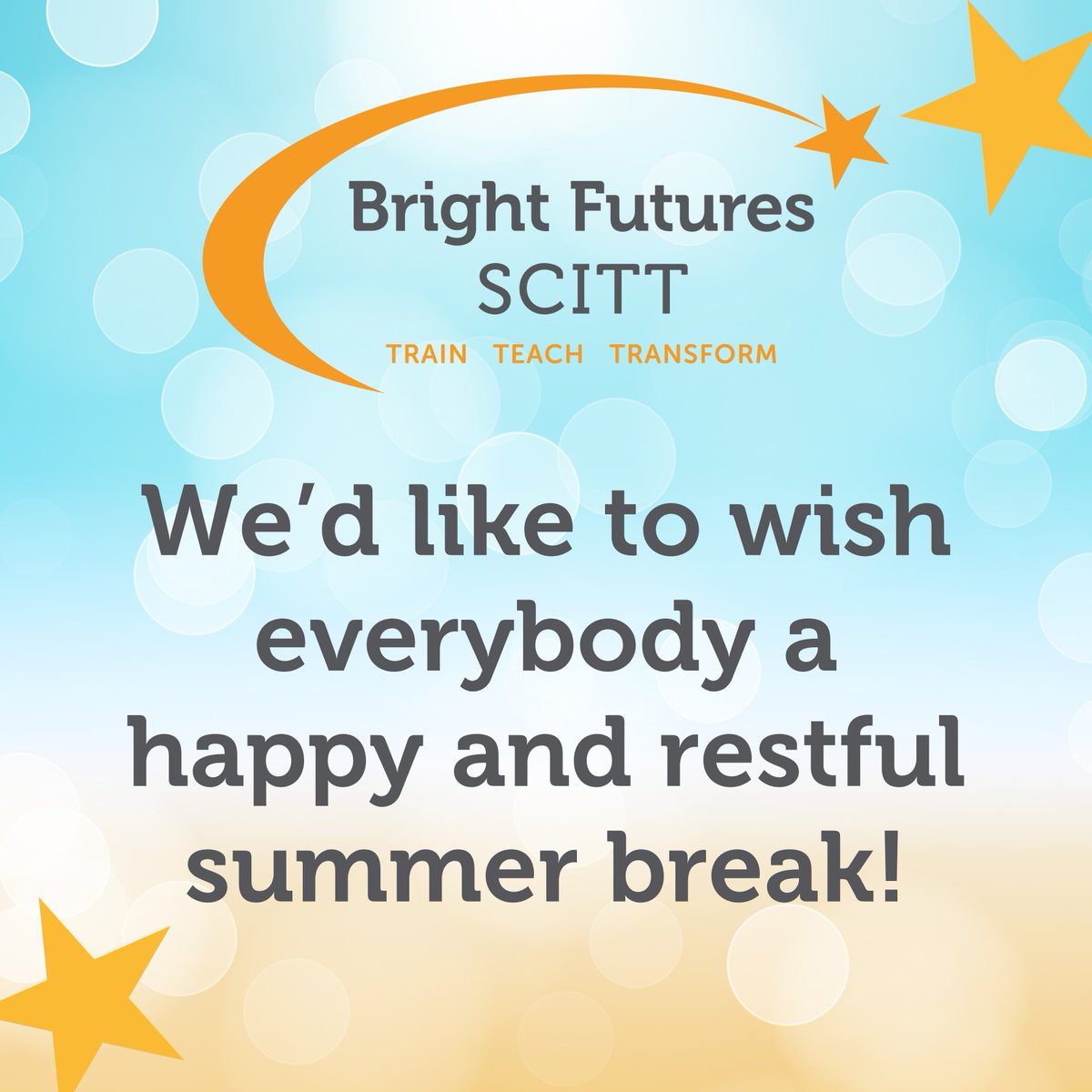 To all our trainees, past and present, and to all our mentors and trainers who supported them along the way, we wish you a wonderful, restful summer and very much look forward to working with you next year! 😎🌞🧡#wearebrightfutures