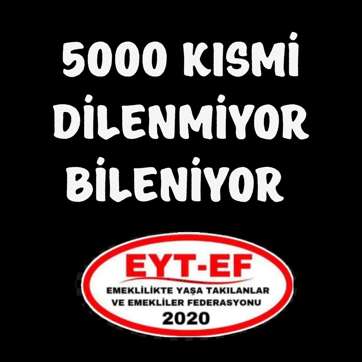 EmeklibirAnne (@hannernarv58903) on Twitter photo 5000 Prim ve Kısmi Emeklilik
Mağdurları ;
Kimsenin lütfuna muhtaç değil.
Ne sadaka ister,
Ne de minnet kabul eder.
El konulan haklarını teslim etmeyenleri,
Sandıkta Affetmeyecekler !
#5000KısmiDilenmiyorBileniyor
#EmekliDilenmiyorBileniyor
<a href="/RTErdogan/">Recep Tayyip Erdoğan</a>
<a href="/isikhanvedat/">Prof. Dr. Vedat Işıkhan</a> 5000 Prim ve Kısmi Emeklilik
Mağdurları ;
Kimsenin lütfuna muhtaç değil.
Ne sadaka ister,
Ne de minnet kabul eder.
El konulan haklarını teslim etmeyenleri,
Sandıkta Affetmeyecekler !
#5000KısmiDilenmiyorBileniyor
#EmekliDilenmiyorBileniyor
<a href="/RTErdogan/">Recep Tayyip Erdoğan</a>
<a href="/isikhanvedat/">Prof. Dr. Vedat Işıkhan</a>