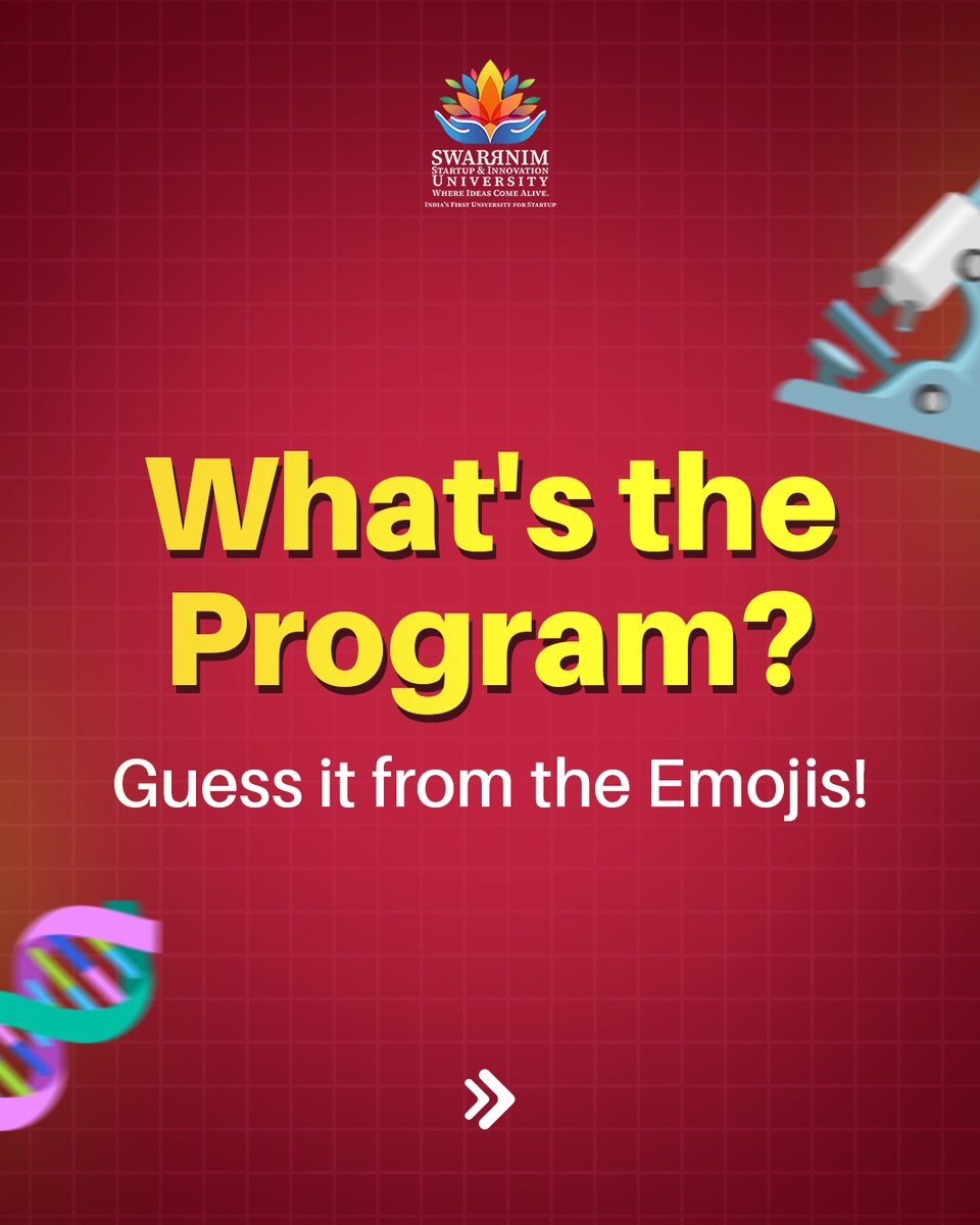 SwarrnimUni's tweet image. Let’s see who’s the real genius! 
Guess the course from the emojis.
.
.
.
.
#EmojiDaySpecial #GuessTheCourse #EmojiPeChhupaHaiTalent #SwarrnimEmojiQuiz #StudyInEmojis #EmojiWaliClass #InternationalEmojiDay #CampusSmartness
