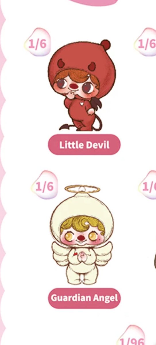 elkmrlos's tweet image. guys, i have a treasure for you?? if you’re not into labubu but still want a cool blind box keychain, i just pulled these two!! little devil and guardian angel. they’re insanely cute and so good omens coded
(they have MATCHING HEARTS!!!)