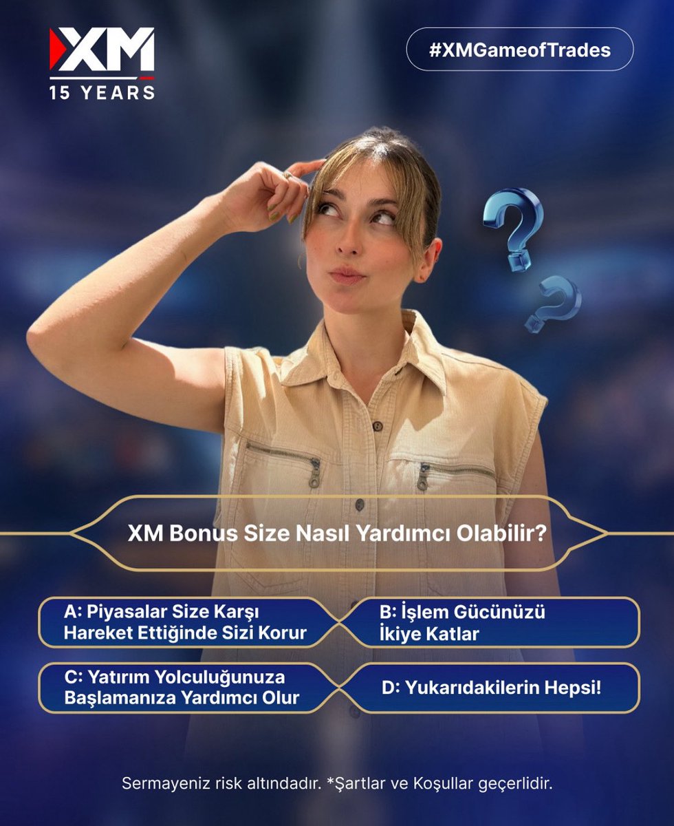 Evet, bir bonus size yardımcı olabilir. 🤩 Bu yüzden adı “Bonus”.
Tahmininizi yorumlarda bize bildirin ve faydalarını keşfetmek için bizi izlemeye devam edin.
#XMGoldenOpportunity #TradingBonus #Trading #GlobalMarkets #Investment #XMTurkey