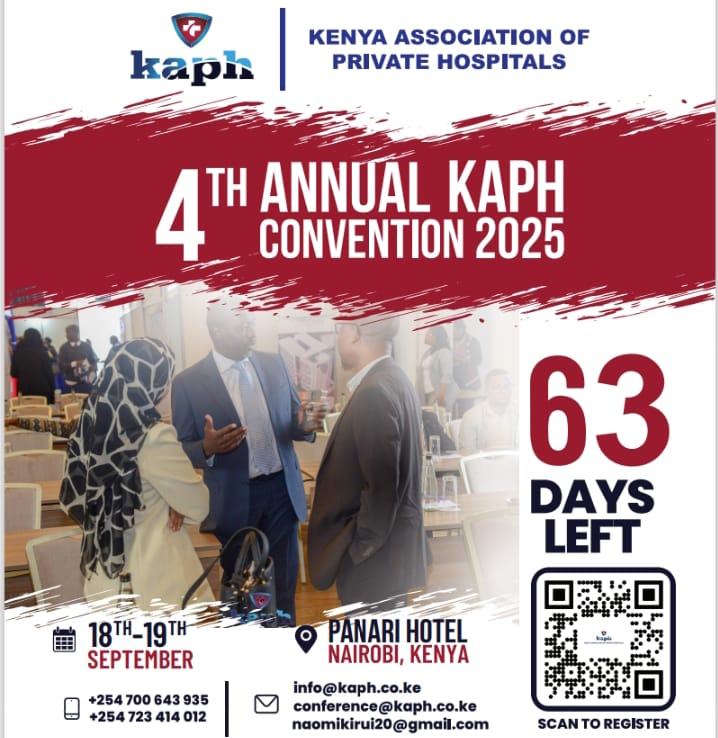 63 Days Left
#KAPH2025 isn’t just another event. it’s the room where Kenya’s private health leaders face crisis together.
Miss it, miss the solutions.
🗓 Sept 18–19 | 📍 Panari Hotel
Theme: Resilient Leadership &amp; Sustainable Financing
Seats are limited. Silence isn't strategy.