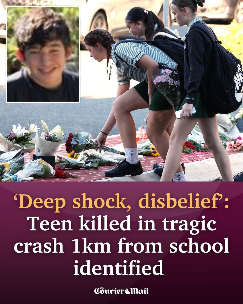 The 14-year-old killed in a tragic crash in Wynnum yesterday has been remembered as "a quiet achiever" with a promising future who loved running, math and woodwork 😢 

Story: bit.ly/40jP3yr

📲Download the Courier Mail app: onelink.to/37cwme