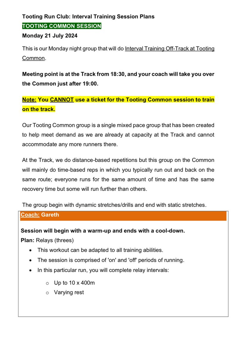 TootingRunClub's tweet image. Here are our plans for Monday! Don&apos;t miss out on your ticket, 8am tomorrow

💚♥️💙💛🌳