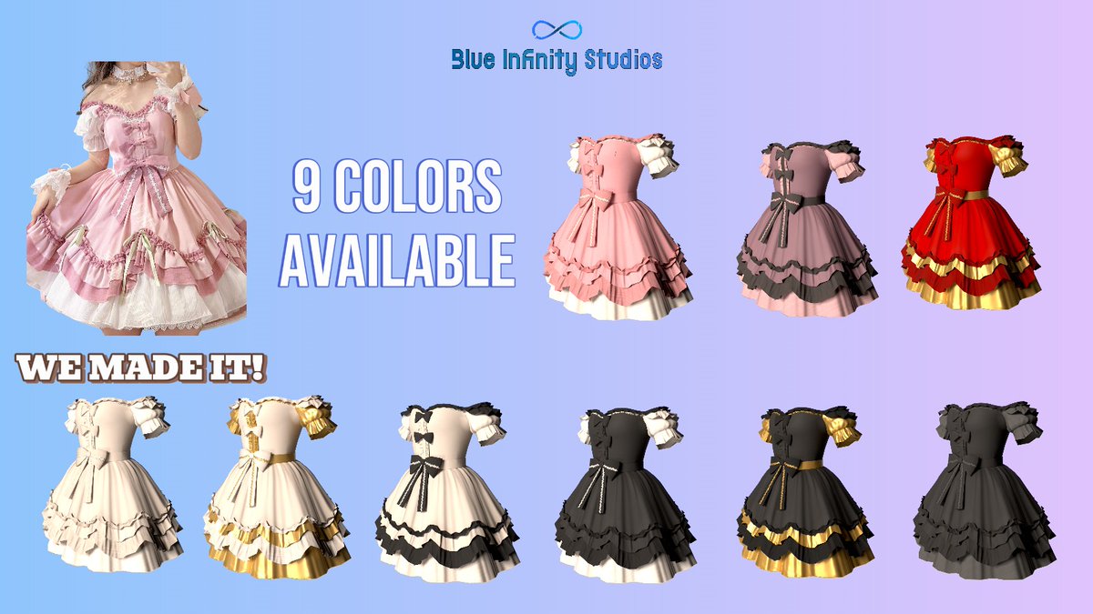 Inf1n1tyShad0w's tweet image. Victorian doll dresses ✨9 colors available at ♾️Blue infinity studios
Purchase here:
roblox.com/catalog?Keywor…
Don't forget to follow me and join my roblox group!
BlueInfinityStudios.short.gy/RobloxGroup
#roblox #robloxugc #robloxitem #victoriandress #outfitidea #blueinfinitystudios