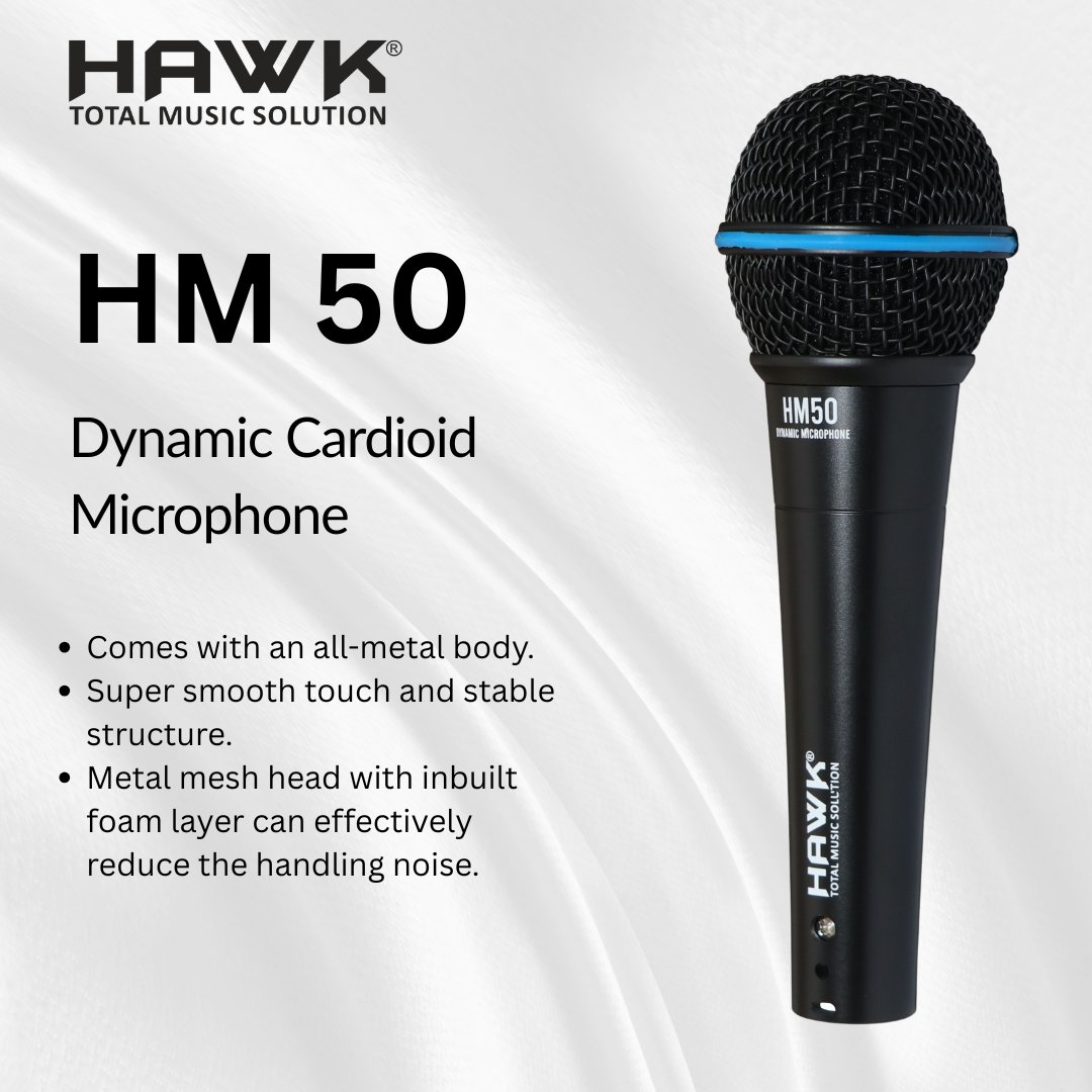 HawkProducts's tweet image. From the exclusive collection of Hawk Products 

HM 10, HM 50 ,HM 01, HM 05 - Dynamic Microphone

#hawkproducts #hawktotalmusicsolution #professionalmicrophone #dynamic