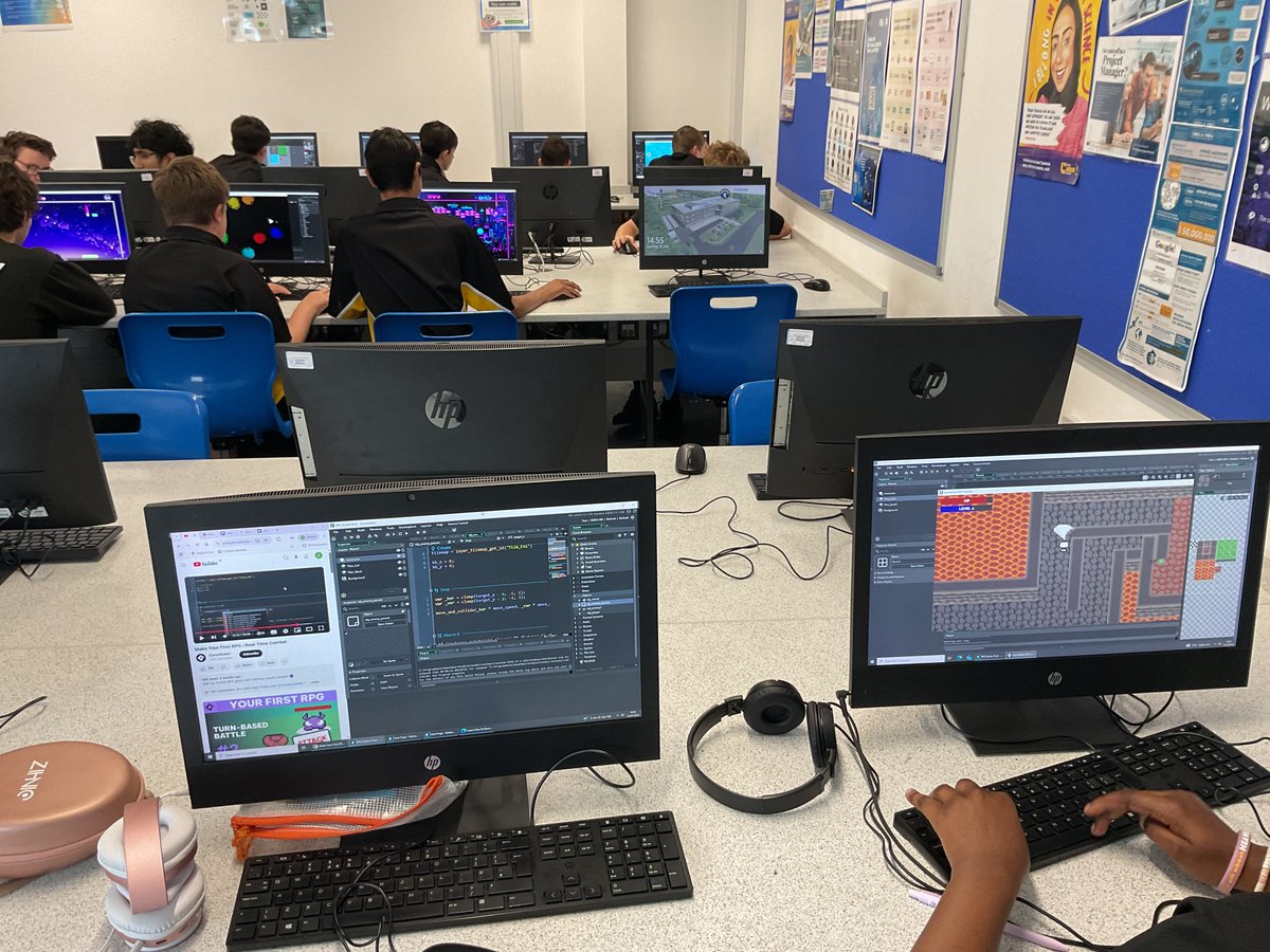 PutteridgeHSch's tweet image. What an amazing Computing Camp! 🚀 Our talented students shone in GameMaker, crafting creative games and showing real coding skill. Big congrats to our winners: 🥇 Finley 🥈 Alexander & Cyrus 🥉 Tara-Lilly. Future game devs in the making!