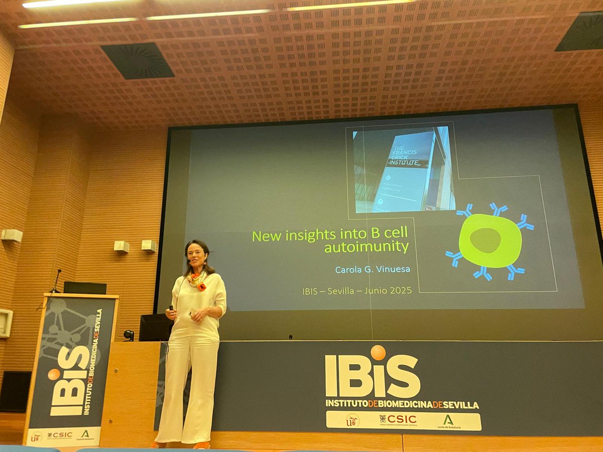 ibis_sevilla's tweet image. 🟠SCIENCE |
We are deeply grateful to Dr. Carola García de Vinuesa for sharing her remarkable and inspiring scientific work with us. It was a true honor to host her at IBiS!