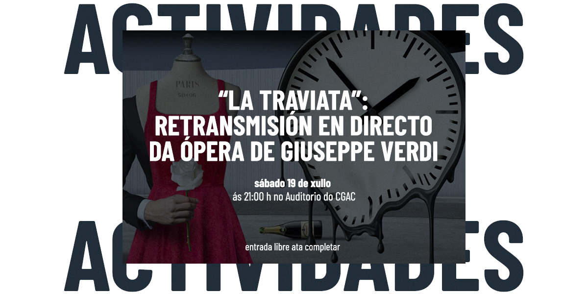 CGACSantiago's tweet image. Esta tardiña convidámoste a gozar da ópera coa retransmisión en directo de 'La traviata', de Giuseppe Verdi.
📍Ás 21 h no Auditorio do CGAC
🎟️Entrada libre
🔗 cgac.xunta.gal/gl/actividades…
@Teatro_Real @CulturaXunta