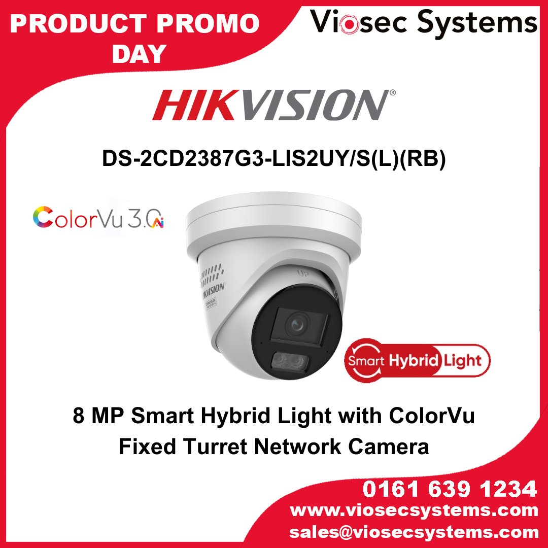 ViosecSystems's tweet image. Discover #Hikvision Network Cameras with #ColorVu 3.0, designed to deliver exceptional visual performance!🤩

Want to find out more?

📞 0161 639 1234
📧 sales@viosecsystems.com

#cctv #security #securitydistributor #productpromoday