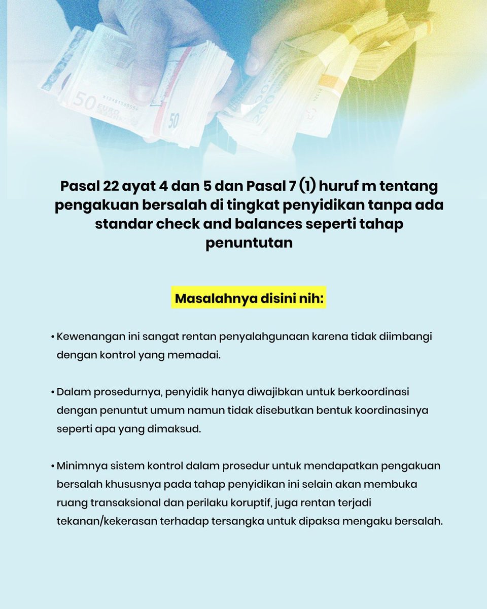 TIIndonesia's tweet photo. RKUHAP itu modus untuk melegalkan perilaku koruptif. https://t.co/OOT0hdqwhM