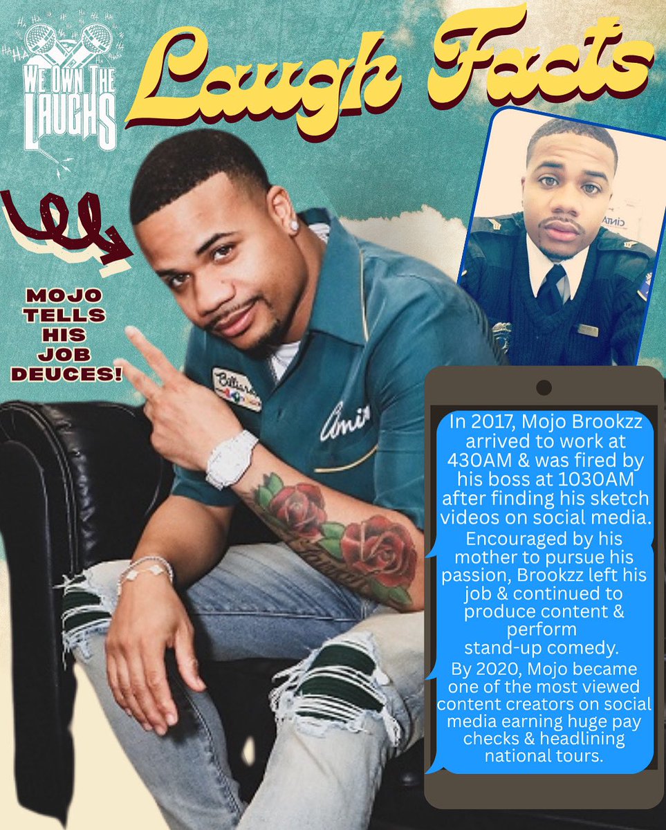 WeOwnTheLaughs's tweet image. Learn something new today while having a good laugh as you do it. Enjoy these fantastic WOTL Laugh Facts. @mojobrookzz
#weownthelaughs #wotl #laughatlife #wotllaughfacts #standupcomedy #funfact #trivia weownthelaughs.com