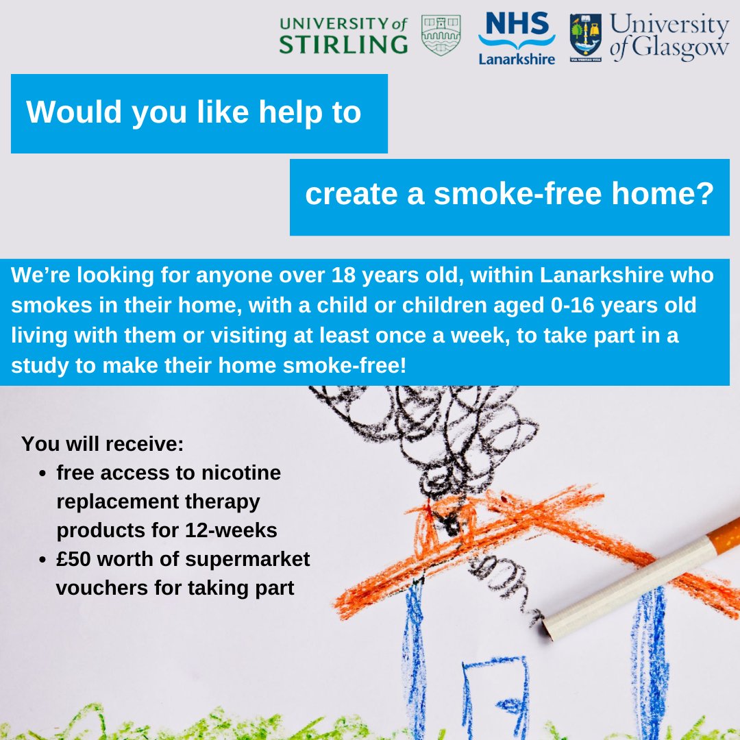NorthLanCouncil (@nlcpeople) on Twitter photo Make your home smoke-free!
<a href="/NHSLanarkshire/">NHS Lanarkshire</a> is looking for people who smoke at home to join a study aimed at protecting children from second-hand smoke!
ow.ly/jtfH50Wr0wj Make your home smoke-free!
<a href="/NHSLanarkshire/">NHS Lanarkshire</a> is looking for people who smoke at home to join a study aimed at protecting children from second-hand smoke!
ow.ly/jtfH50Wr0wj