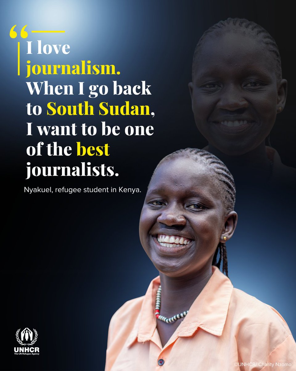 UNHCR_Kenya's tweet image. 📝 Nyakuel wants to be a journalist.
👩⚕️Sadio dreams of being a maternity nurse.
🏀 Awak is already a basketball star in the making.
💻 Nifasha plans to be a nurse and master computers too.
Education gives them the tools. Their hard work and determination does the rest.