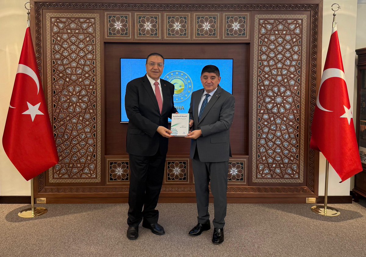 Büyükelçi Dr. Mustafa Göksu, Ekonomi Planlama İş Adamları Derneği (EPIAD) Başkanı Prof. Dr. Ahmed Matar’ı makamında kabul etti.