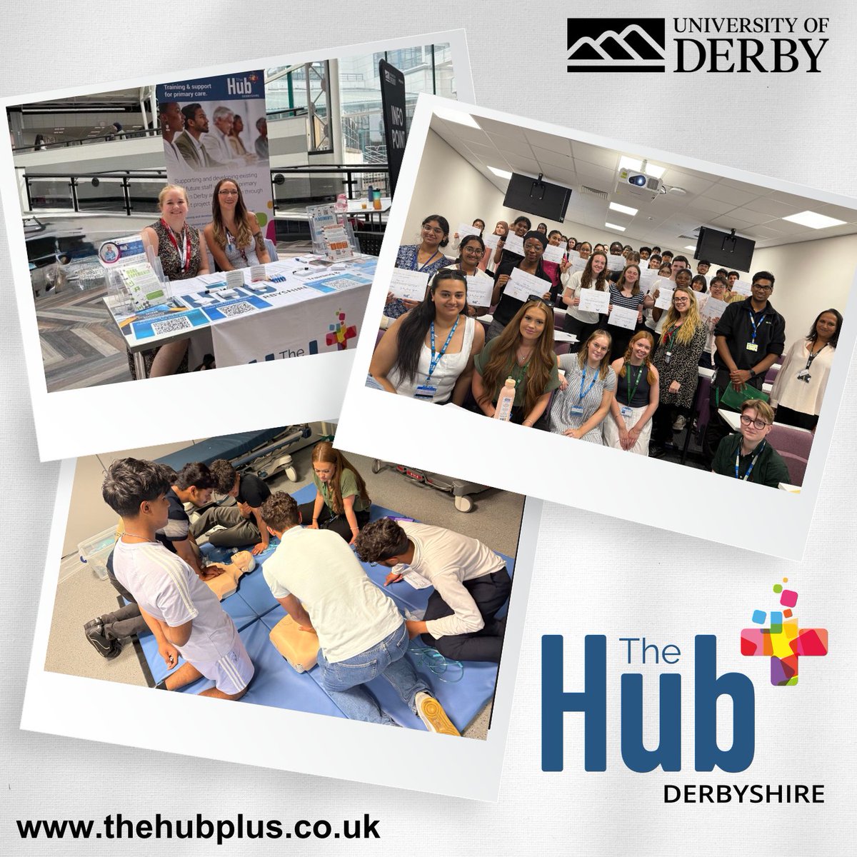 🚨 From Classroom to Clinic!

In collab with <a href="/DerbyUni/">University of Derby</a>, 36 Year 12s from Derbyshire got hands-on clinical experience—guided by real docs, med students &amp; paramedics 🩺🔥

They tackled:
🔹 Ward rounds
🔹 NG tubes
🔹 Bloods
🔹 Assessments
🔹 Emergency resus