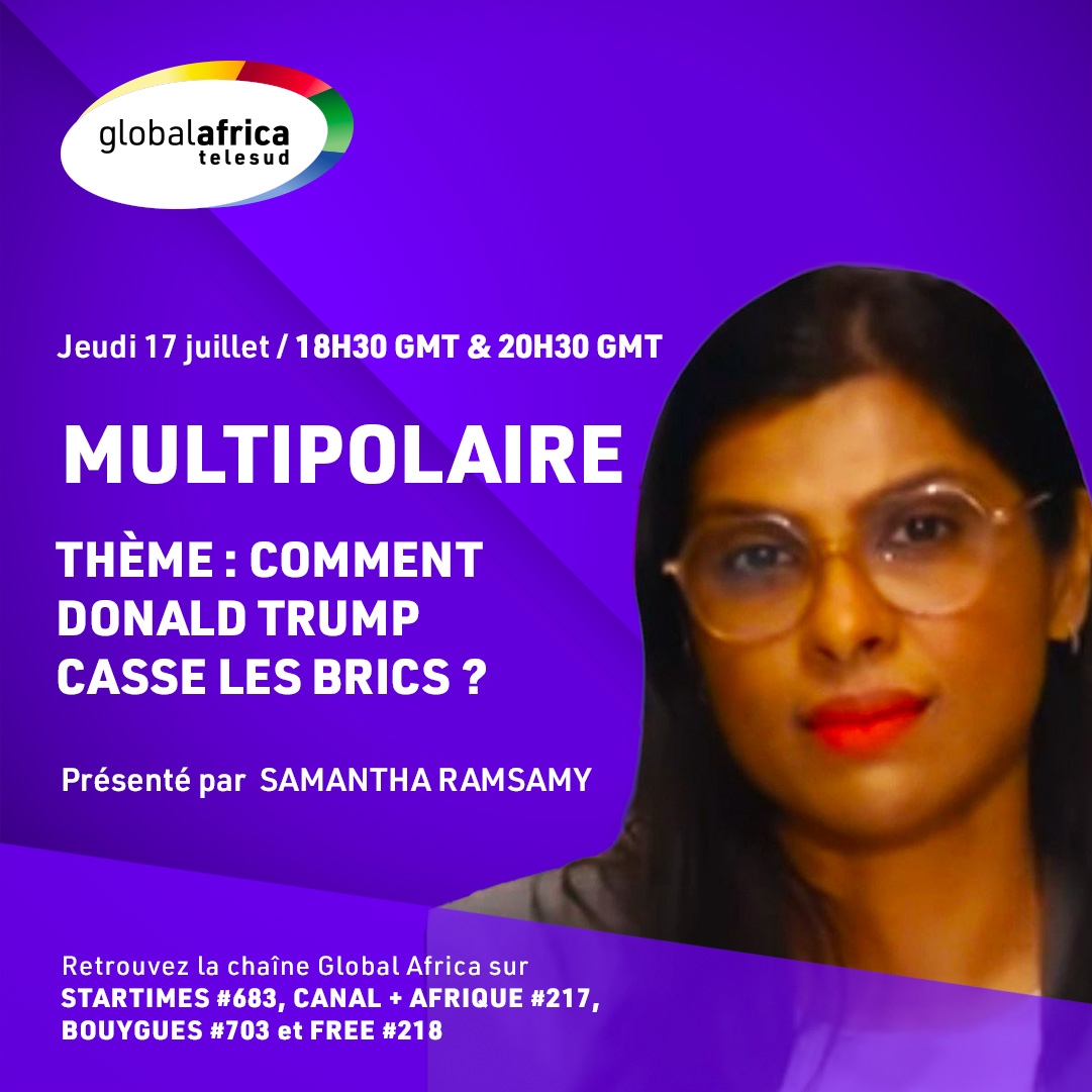 Global Africa Telesud (@telesud_) on Twitter photo Comment Donald Trump casse-t-il les BRICS ? 🇺🇸💥🌐 Réponse ce soir dans Multipolaire @samantharamsa reçoit Dr Yves Ekoué Amaïzo, fondateur du think tank Afrocentricity.info, <a href="/DavidTeurtrie/">David Teurtrie</a>, Maître de conférences à l’ICES et Régis Hounkpè, Directeur exécutif d’ <a href="/InterglobeC/">InterGlobe Conseils</a> Comment Donald Trump casse-t-il les BRICS ? 🇺🇸💥🌐 Réponse ce soir dans Multipolaire @samantharamsa reçoit Dr Yves Ekoué Amaïzo, fondateur du think tank Afrocentricity.info, <a href="/DavidTeurtrie/">David Teurtrie</a>, Maître de conférences à l’ICES et Régis Hounkpè, Directeur exécutif d’ <a href="/InterglobeC/">InterGlobe Conseils</a>