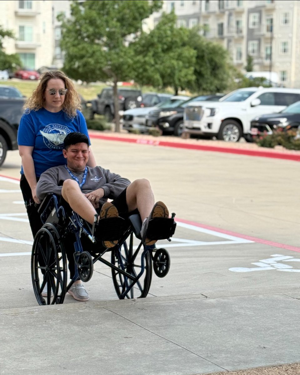 SouthU's tweet photo. Some #PTA students at South University, Austin took their learning outside the classroom with a hands-on wheelchair mobility lab!

#SouthUniversity #PhysicalTherapistAssistant #HandsOnLearning #MobilityLab https://t.co/IxWtzM97Ls