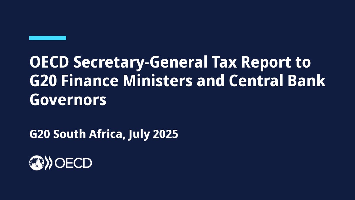 Explore developments in int'l tax co-operation incl. G20 priorities on BEPS, Two-Pillar Solution, efforts to simplify rules &amp; reduce compliance burdens, and a stocktake on tax transparency in the new #OECD report by <a href="/MathiasCormann/">Mathias Cormann</a> for #G20SouthAfrica.

📘brnw.ch/21wUdy9