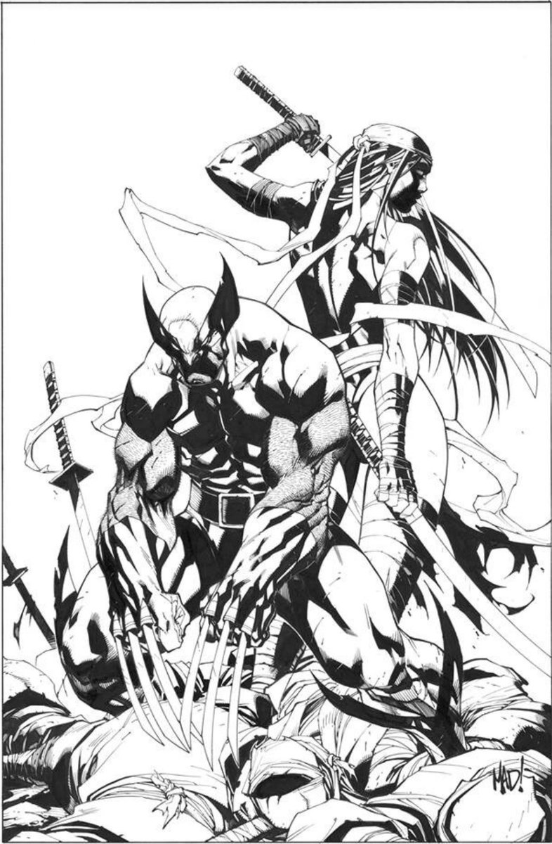 Wolverine &amp; Elektra by <a href="/JoeMadx/">Joe Madureira</a>