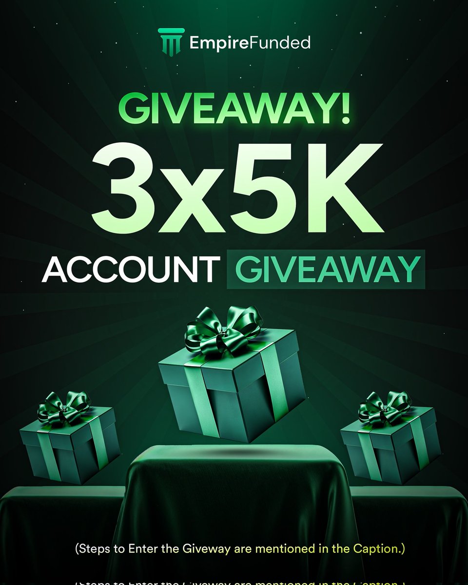 King of Forex Trader's (@kingfxtrader) on Twitter photo 🚨 GIVEAWAY ALERT 🚨
3X5K Evaluation Account 🎁
To qualify :
1. Follow <a href="/empirefunded/">Empire Funded</a> <a href="/Kingfxtrader/">KING FX TRADER'S</a>
2. Tag 4 friends, Like & Repost
3. Join the discord server:discord.gg/2sNCZrWWtc
4. Turn on Empire Funded notifications & Drop Screenshots
• Winners on 25th July✔️ 🚨 GIVEAWAY ALERT 🚨
3X5K Evaluation Account 🎁
To qualify :
1. Follow <a href="/empirefunded/">Empire Funded</a> <a href="/Kingfxtrader/">KING FX TRADER'S</a>
2. Tag 4 friends, Like & Repost
3. Join the discord server:discord.gg/2sNCZrWWtc
4. Turn on Empire Funded notifications & Drop Screenshots
• Winners on 25th July✔️