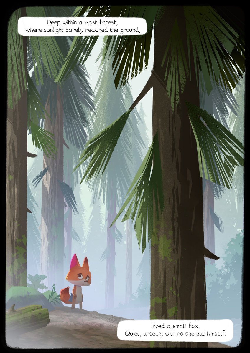 SBComicsFair's tweet image. New from @maia_zeidan, a beautiful all-ages comic about a small fox living alone in the forest.
Until, one day, something falls from the sky: A star...
Wounded and dim, it needs his help. And what begins as a quiet act of care soon becomes a journey that will change everything.