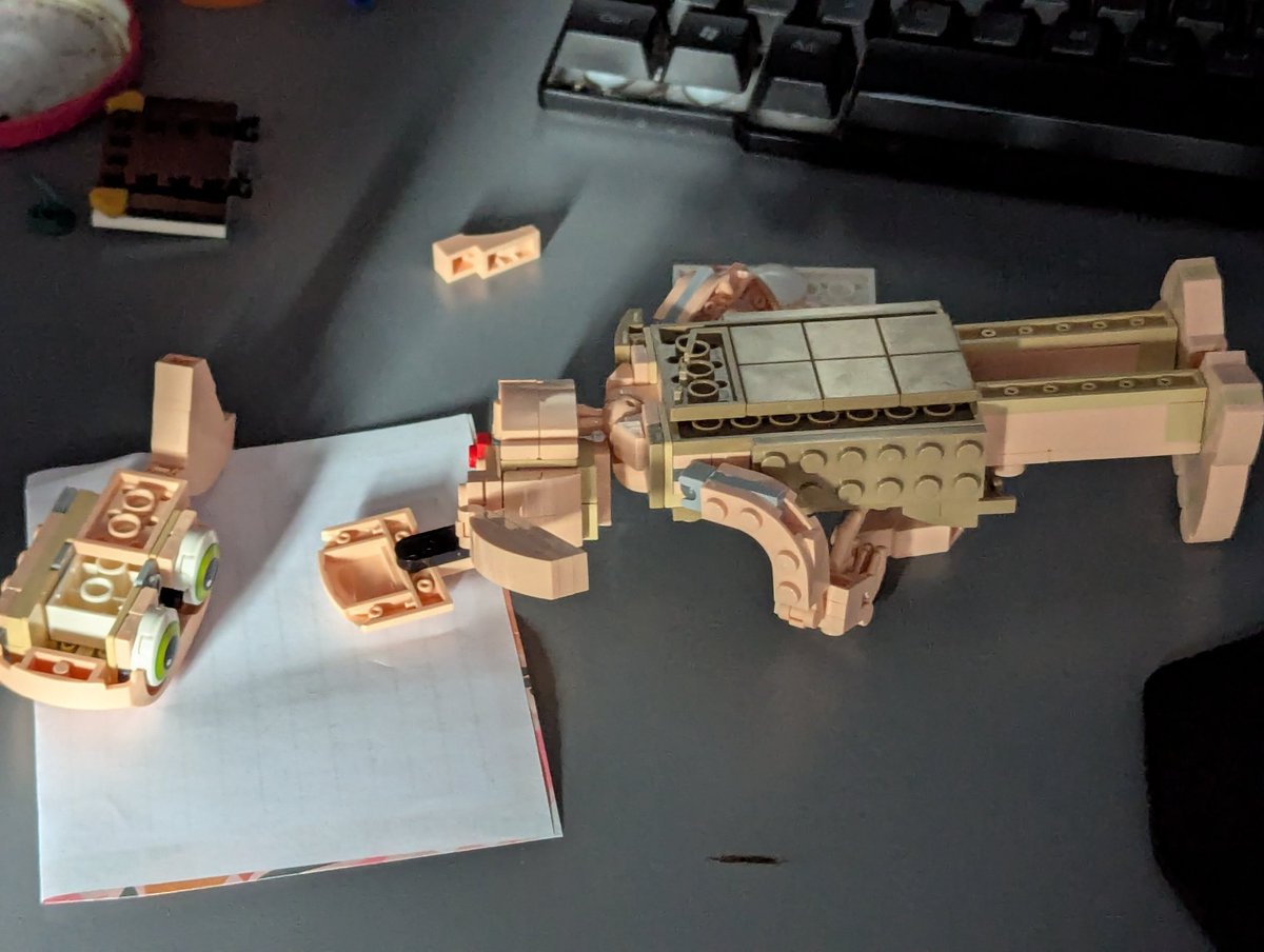 pizz4d0gh's tweet photo. I WAKE UP TO THIS.... Lego Dobby had enough of my overwatch gameplay last night... https://t.co/AMog3TC40Z