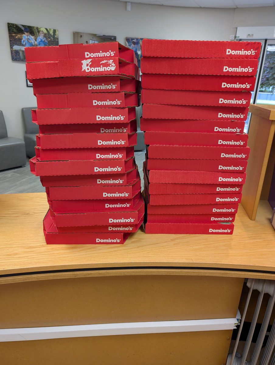Sudleyprimary's tweet image. Pizza has arrived for Year 6 #pizzaparty