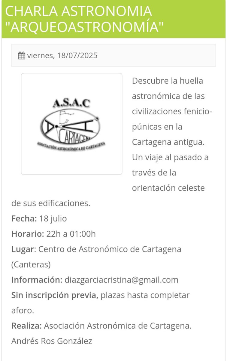 Asociación Astronómica de Cartagena tweet media