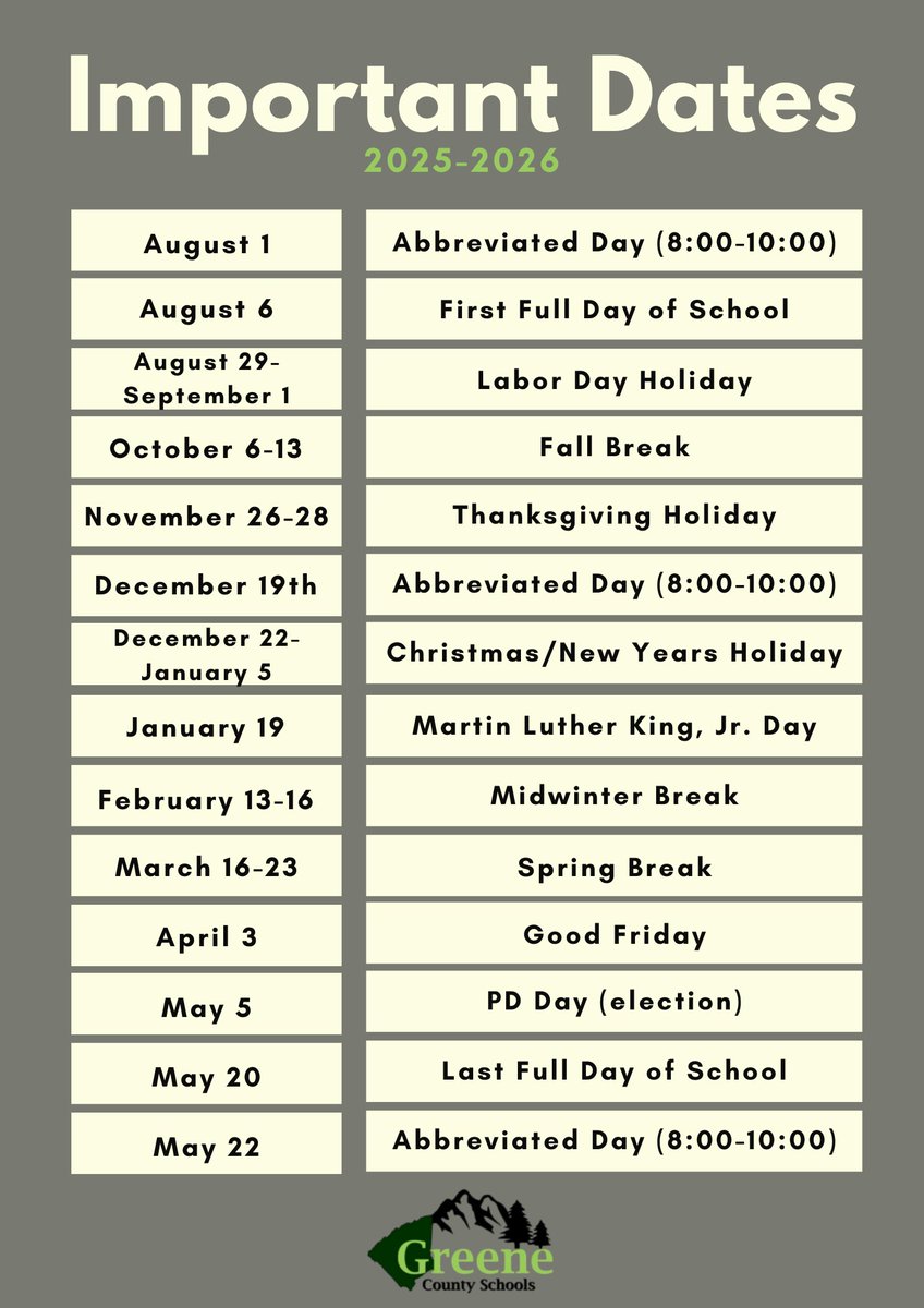 🎉 Attention parents! The 2025-2026 school year is just around the corner, and we’ve got the list of important dates ready for you! 🗓️ This is the perfect time to start planning those family adventures. #SchoolHolidays #FamilyTime