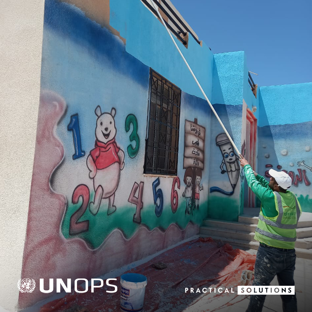 UNOPS's tweet image. Stronger schools, brighter futures 💫
@UNOPS_Jordan, @KfW_FZ_int & @edugovjo are working together to transform schools & create livelihood opportunities for over 18,000 vulnerable people across Jordan.
bit.ly/3TKIHVa