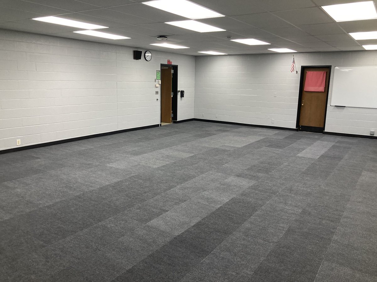 Career Readiness Lab flooring and painting is done at CHS and looking great.  Just waiting on furniture and whiteboards and it will be ready for our students! #onceaRaider