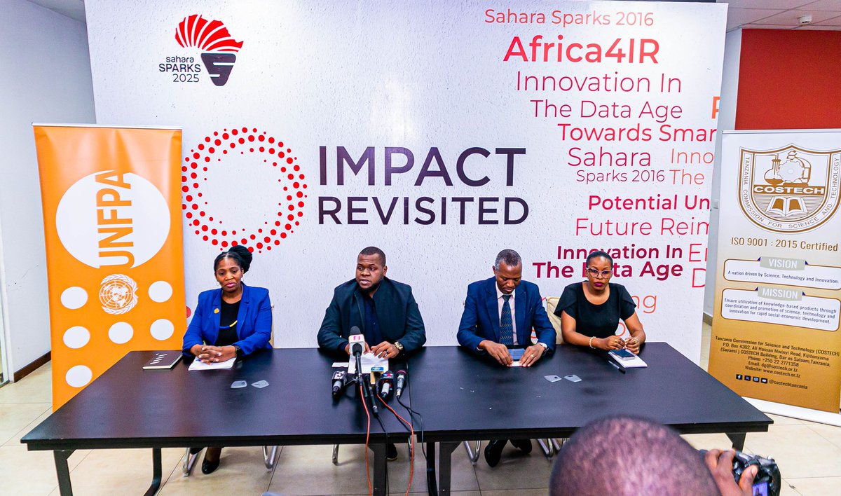🚀 We’ve launched the 10-Year Anniversary Edition of #SaharaSparks2025
Grateful to longtime partners: UNFPA 🇫🇮 🇨🇭 UNDP, FSDT, ICT Ministry — and 2025 allies: UNFPA, UN Women, COSTECH, TSA.
🤝 Let’s build the future together. Partner with us!
#ImpactRevisited