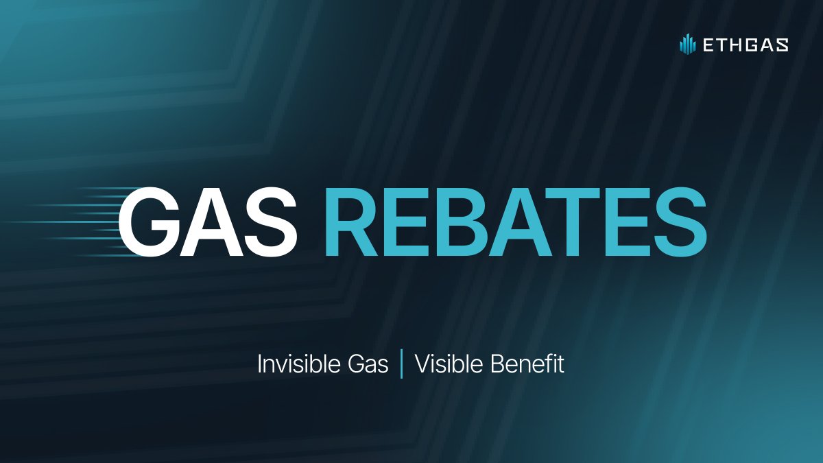 ETHGASofficial's tweet image. G(Wei)M ⛽️
Imagine never having to worry about gas fees again.
That’s what Gas Rebates will do for you. Soon 🔔