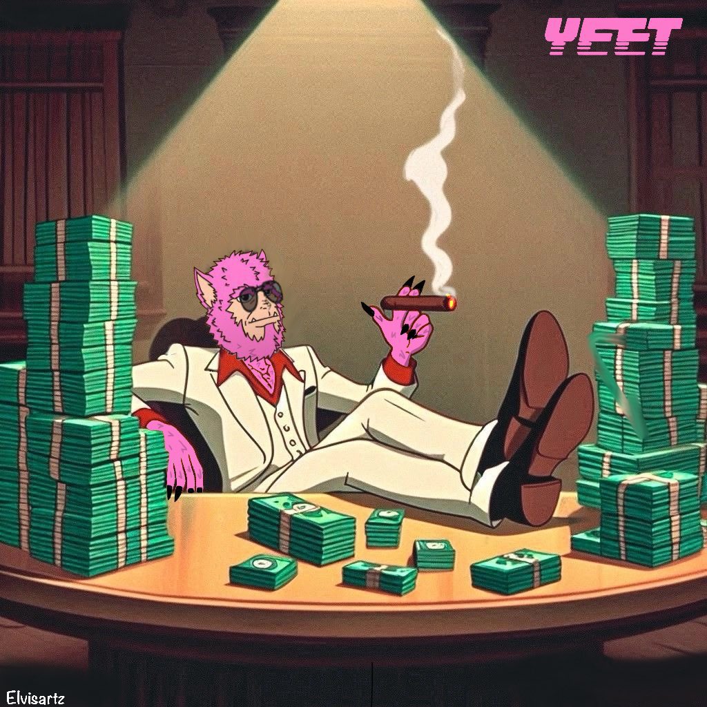 Allow me to present the character known as The Big Gamba. @yeet He is  regarded as a prominent figure in the YEET crypto casino game, exuding a  distinctive charisma that commands respect