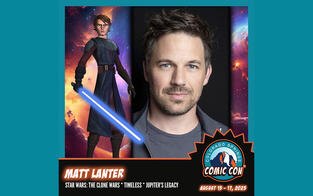 Colorado Springs CC (@cscomiccon) on Twitter photo Please welcome <a href="/MattLanter/">Matt Lanter</a> to #CSCC2025 at the <a href="/bworldarena/">BroadmoorWorldArena</a>! Matt voiced Anakin Skywalker in Star Wars: The Clone Wars and Star Wars Rebels, as well as various video games and even made an appearance on The Mandalorian. Matt also played Liam Court in 90210, starred as Wyatt Logan Please welcome <a href="/MattLanter/">Matt Lanter</a> to #CSCC2025 at the <a href="/bworldarena/">BroadmoorWorldArena</a>! Matt voiced Anakin Skywalker in Star Wars: The Clone Wars and Star Wars Rebels, as well as various video games and even made an appearance on The Mandalorian. Matt also played Liam Court in 90210, starred as Wyatt Logan