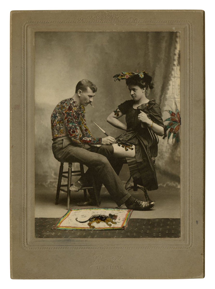 Happy #NationalTattooDay! Two of the most famous early American #tattoo artists and tattooed-people are Augustus “Gus” Wagner (1872–1941) and his wife Maud Stevens (1877–1961). Come see their #tattooing tools on display in the exhibition #MaritimeCity bit.ly/maritime-city