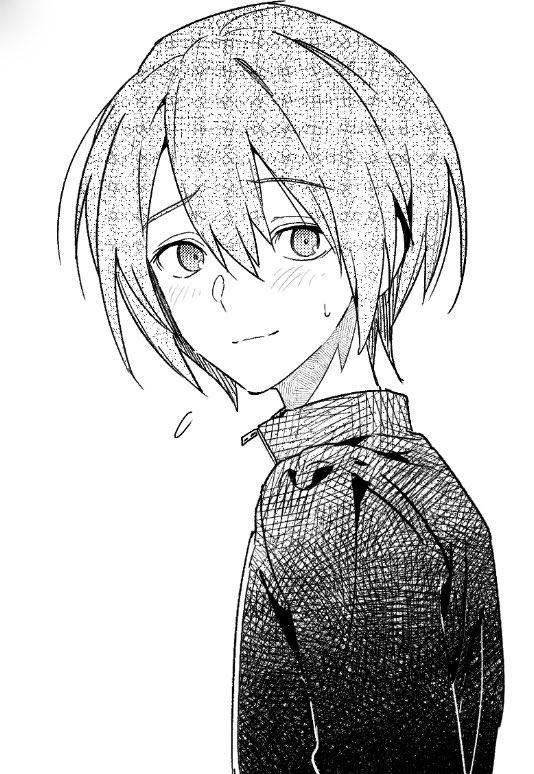N4NJACK's tweet image. フミキサの同人誌作業中です!たぶん40pくらいになりそう…😁 8月頭までがんばります!(余裕があれば日本語版もアップしたいです)
下の絵は作業中に落書きしたソウちゃんです(原稿とは無関係( ̄^ ̄)ゞ)