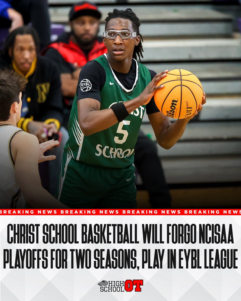 The back-to-back-to-back NCISAA 4A champs will not defend their crown after the Nike EBYL Scholastic League came calling. 

More on 9-time champion Christ School’s new opportunity and what it means

highschoolot.com/story/christ-s…