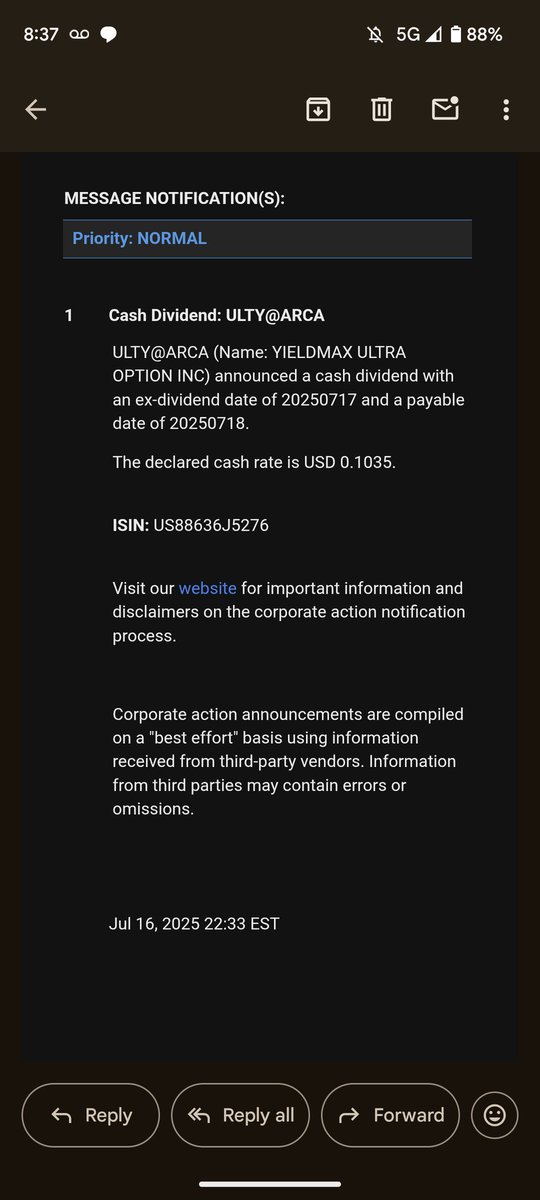 dipANDripp's tweet photo. @TheStockYogi @LongerThanMost @Houston20Jon @kinginvestings I get a message from IBKR my broker the day before the Divi comes out, you will probably get something similar in your messages. Looks like this for me https://t.co/PRtBnv230r