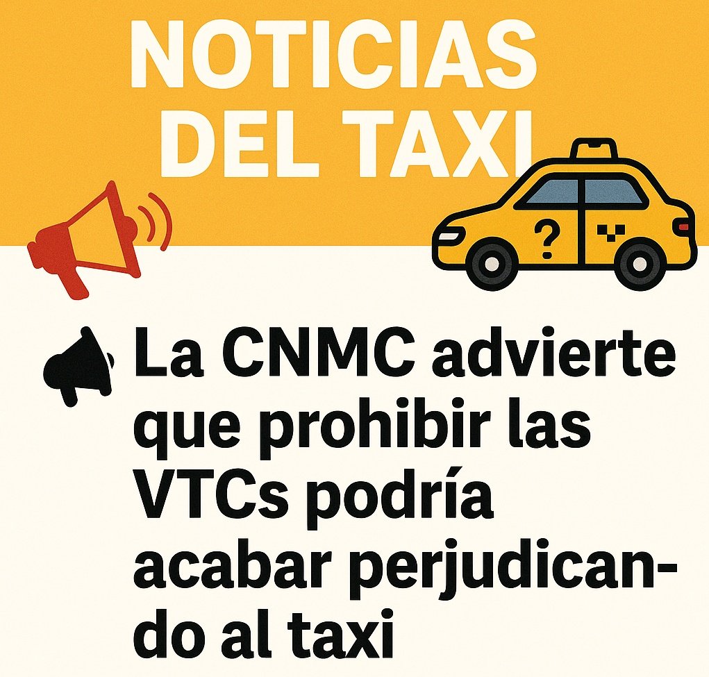 EliteTaxiEspana's tweet image. 🗣️ La #CNMC advierte que #Prohibir las #Vtcs podría acabar #Perjudicando al #Taxi gacetadeltaxi.com/articulo/notic…
Curioso, están #Preocupados por algo... 🤔 esto da que pensar 🤔 habrá que estar atentos y ver qué pasa...
@Mariluzfri @Lanubirt @FAAT_Andalucia @FCantaxi @TaxiFedeVLC