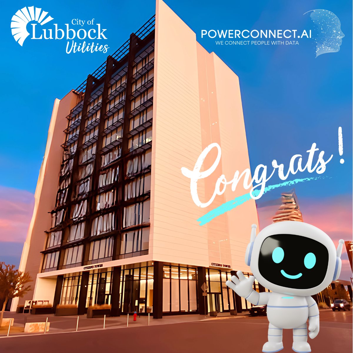 Yesterday was a great day in one of our favorite places—with a #utility who believed in our vision from the very beginning. 💡

We’re proud to officially launch POWERCONNECT.AI with City of Lubbock hashtag#Utilities, bringing the power of AI to modernize customer support.