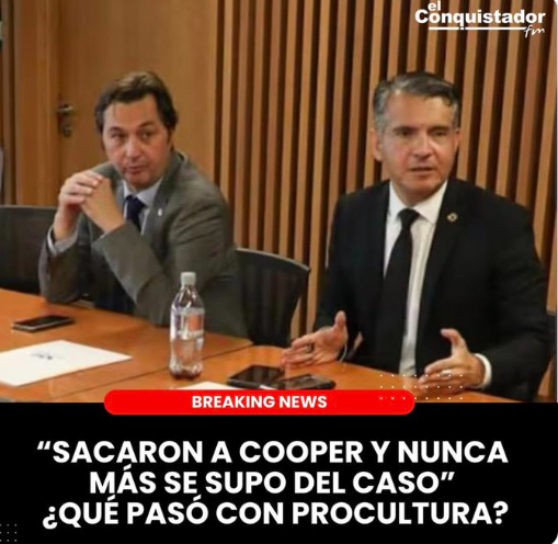 Yo ya se los había dicho.  Sacaron a Cooper y le echaron tierra al caso Procultura para proteger a los ladrones de la izquierda y que esto no llegara a La Moneda