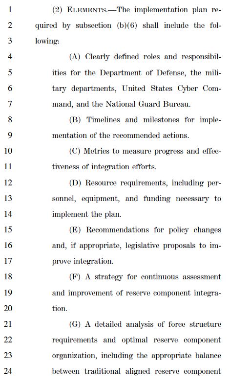 daveschroeder's tweet image. 🚨 HUGE news for National Guard cyber in the Senate version of the FY26 NDAA — integration of the @NationalGuard into the Cyber Mission Force (CMF), support to cyberspace operations while in Title 32, leveraging industry expertise and academic partnerships, and maximizing the…